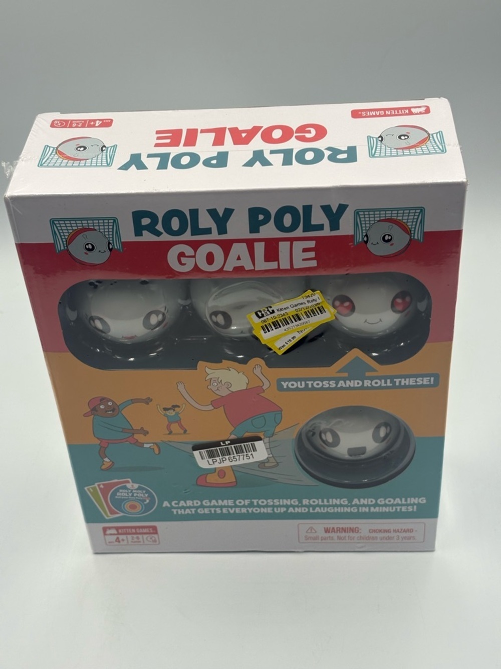 NIB Roly Poly Goalie Card Game Ages 4+